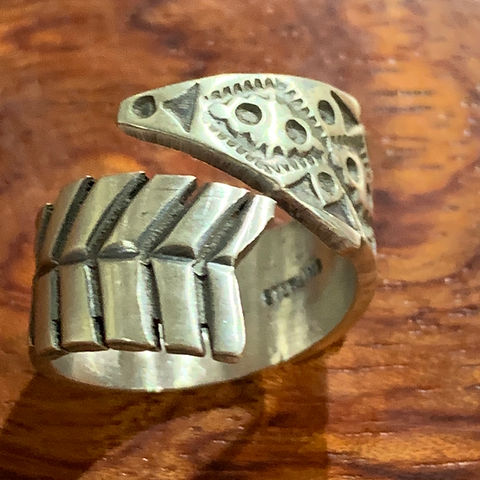 ボー•リーブス作　アローリング　約13.5号 銘:Bo Reeves「アローリング」10〜24号フリーサイズ | doubleroxer