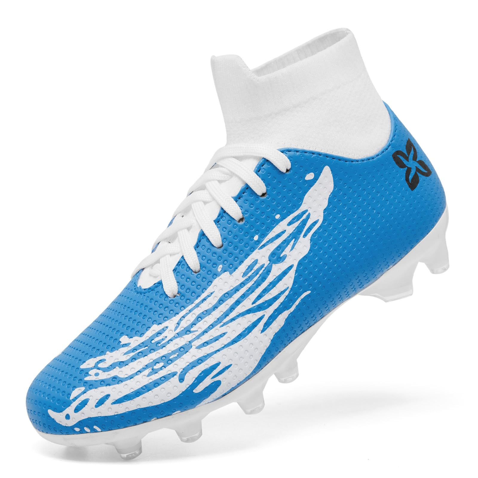 Hefulland Kids Soccer Cleats Boys Girls Firm Ground Outdoor Football Cleats Shoe