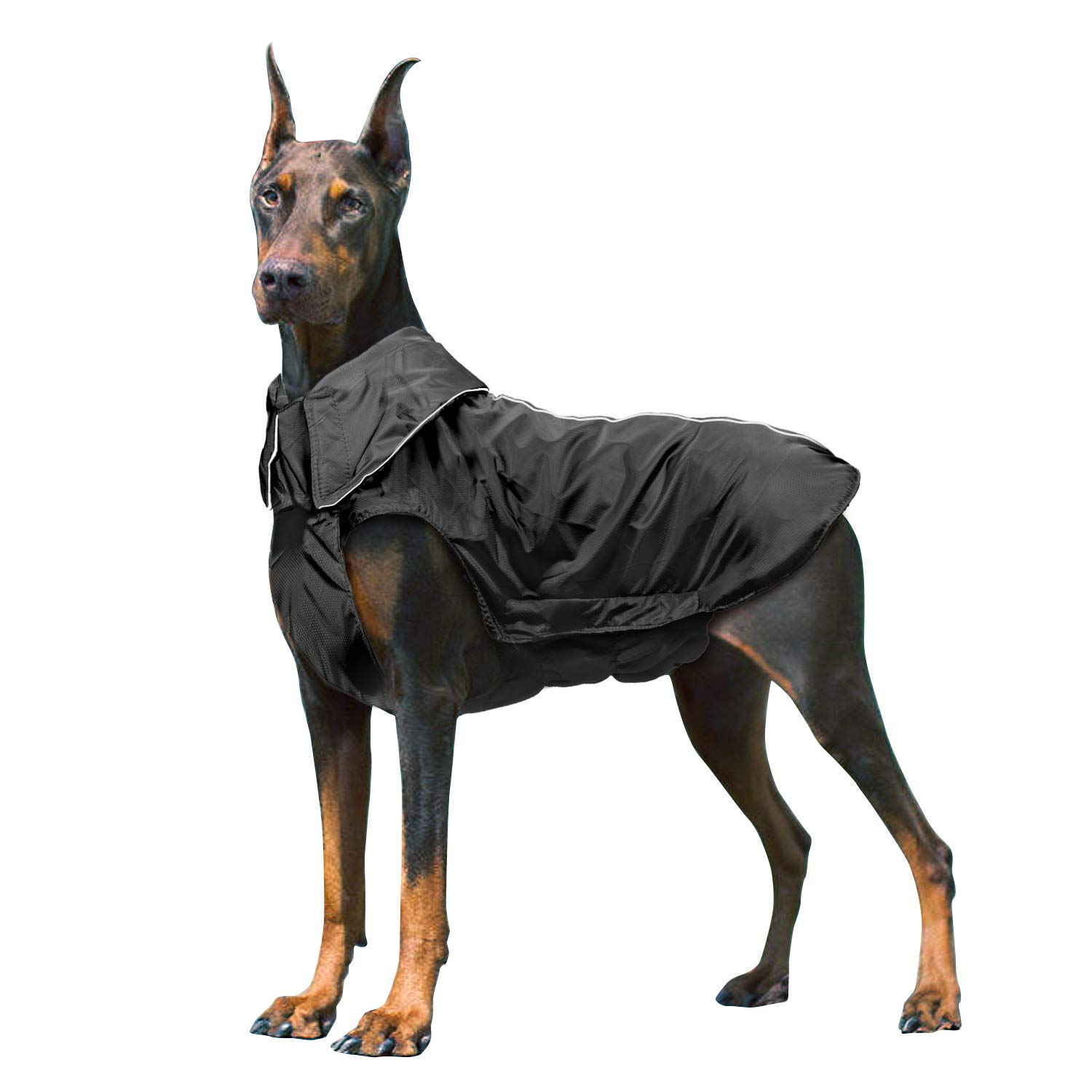 Dog Raincoat - Waterproof Dog Coat Winter Dog Rain Coat Dog Jacket for Medium La