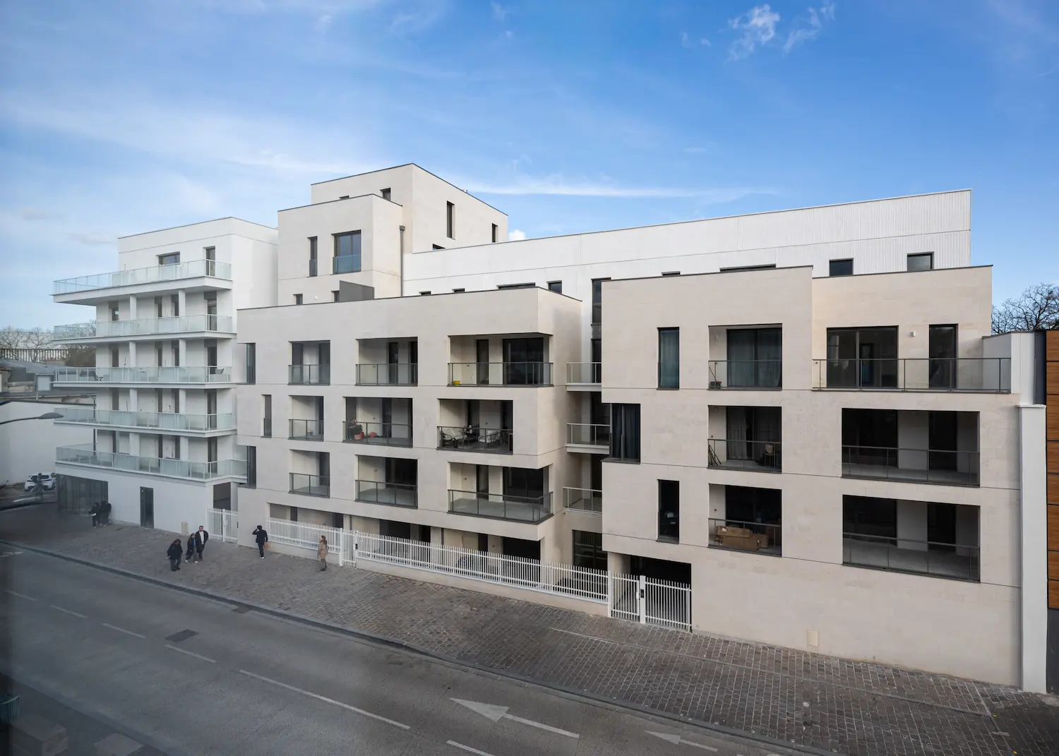 Autre vue de la façade du programme des Promenades d'Olène à Reims quartier Boulingrin