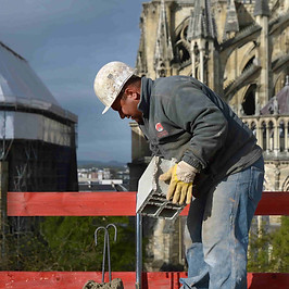 Travailleur sur le chantier de SPI Promotion