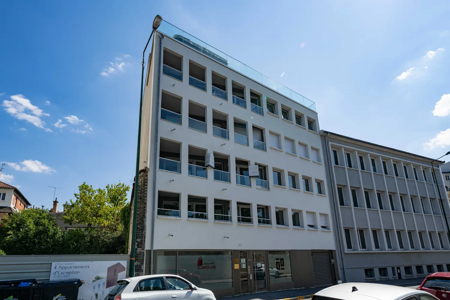Façade de la Résidence 1787, immeuble réhabilité proposant des appartements neufs à Reims Boulingrin