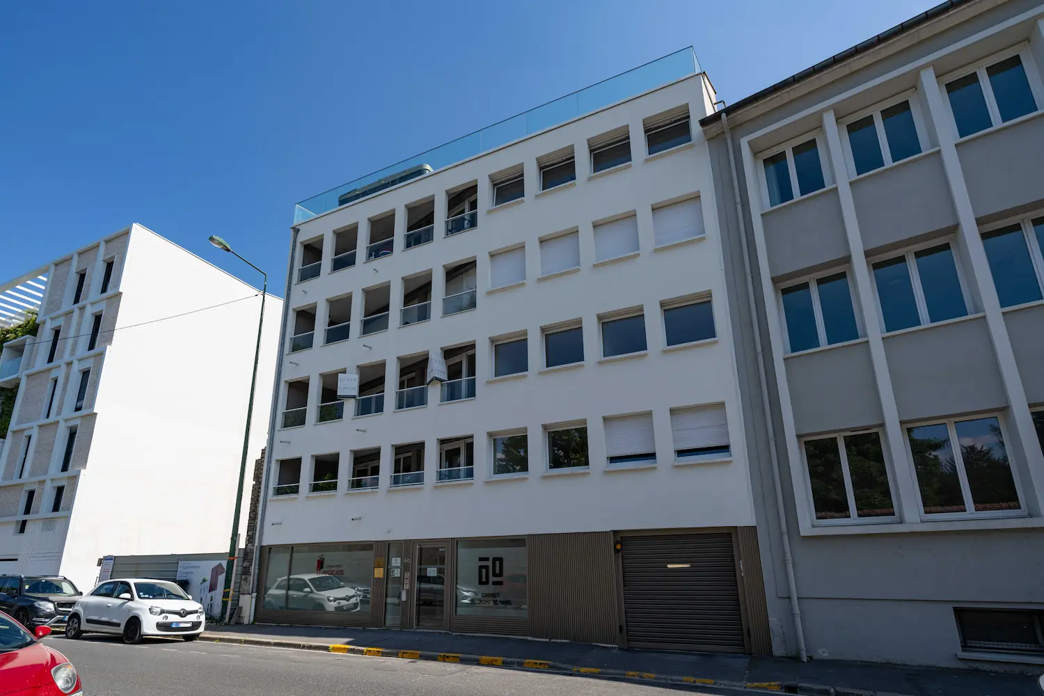 Vue extérieure de la Résidence 1787 à Reims, montrant l'architecture du programme immobilier