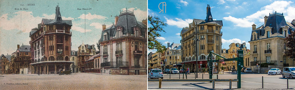 Image tirée du site ReimsAvant qui montre l'évolution du quartier Boulingrin à Reims