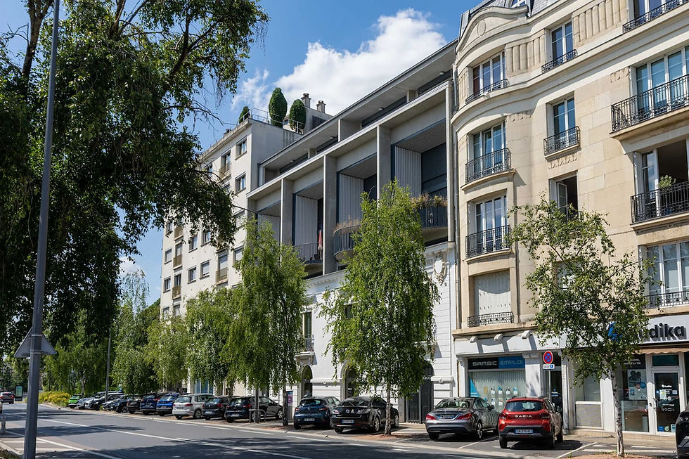 Façade du programme neuf Armon à Reims, quartier Boulingrin