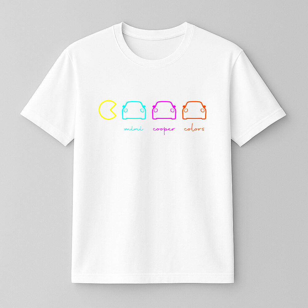 Camiseta Mini Cooper - Pacman