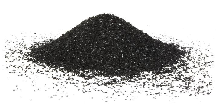 Aktivt kol används för att absorbera föroreningar, inklusive PFAS.