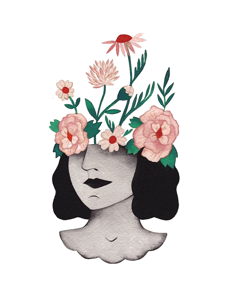 Flower%20head%20Art%20Print%20by%20hilla