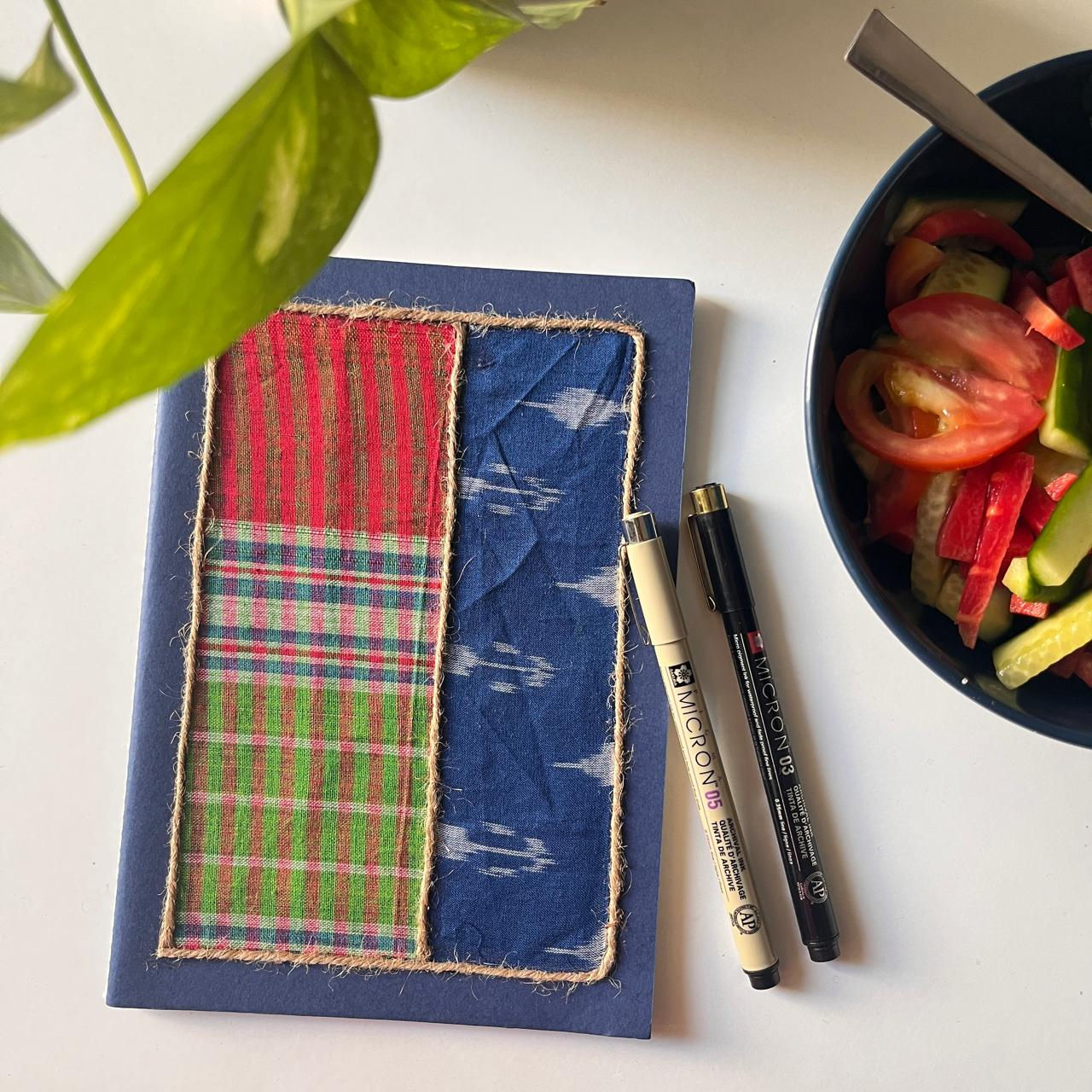 Blue Patchwork Notebook_03