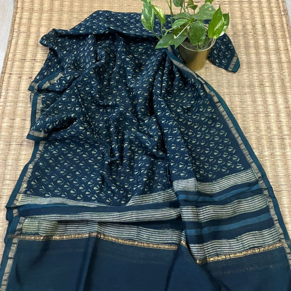 Thumbnail: Green Dabu Print Dupatta