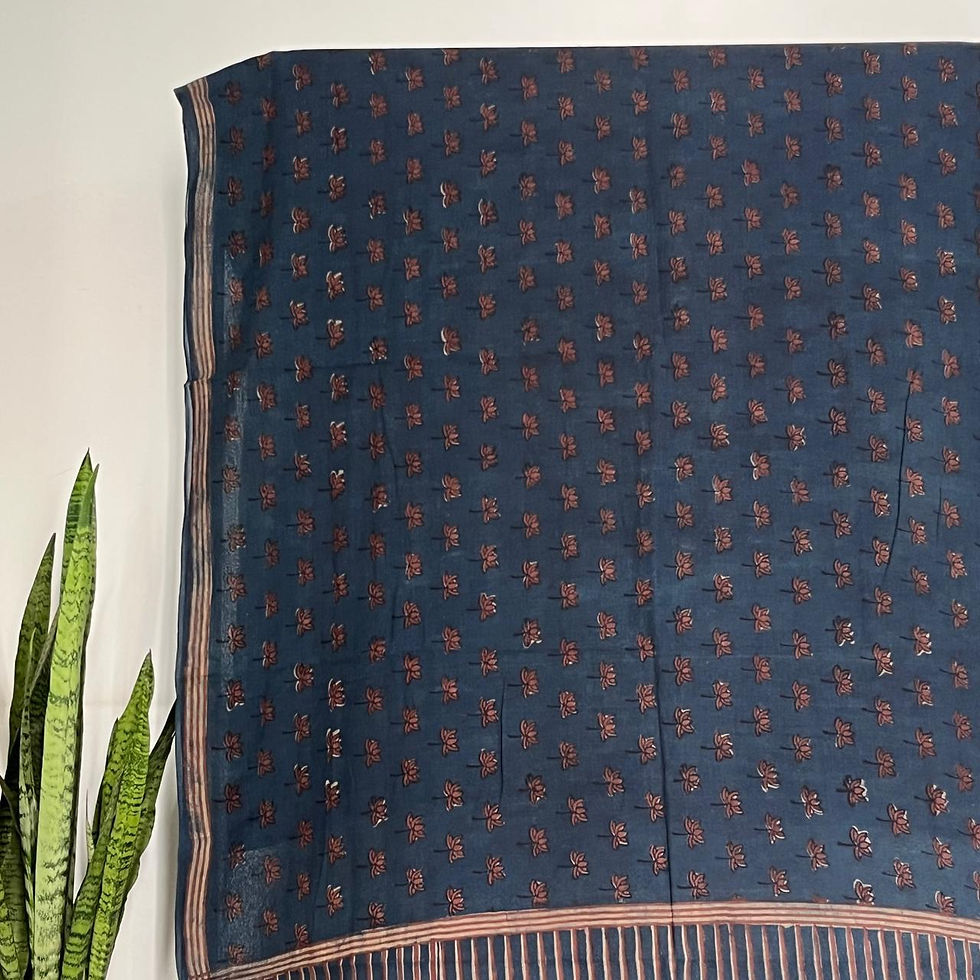 Thumbnail: Deep Indigo 'Padma-Bon' Saree