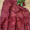 Thumbnail: Red Dabu Print Kota Silk Dupatta