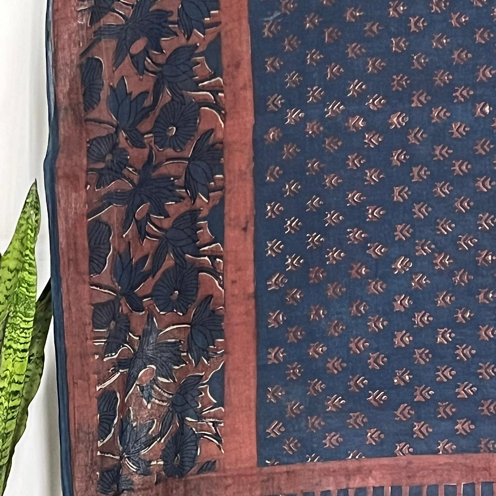 Thumbnail: Deep Indigo 'Padma-Pere' Saree