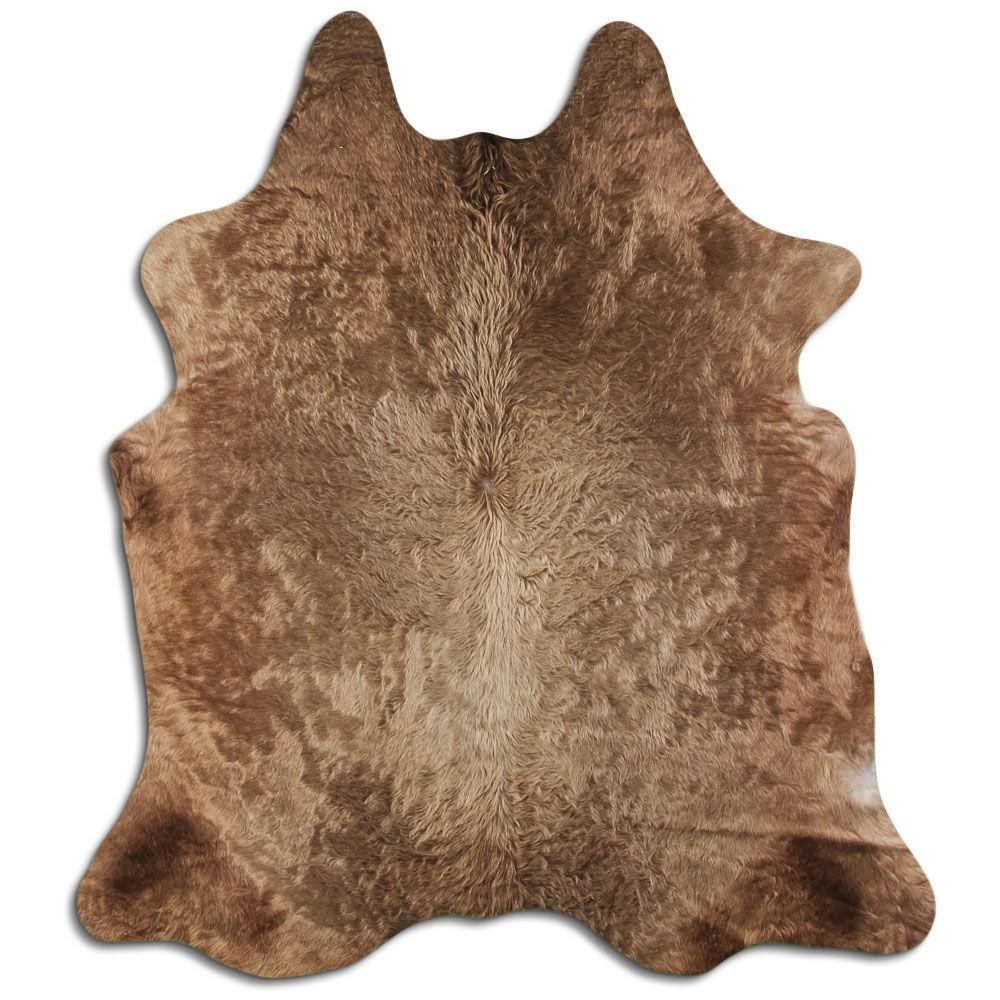 Cowhide Rug Dark Champagne Medium
