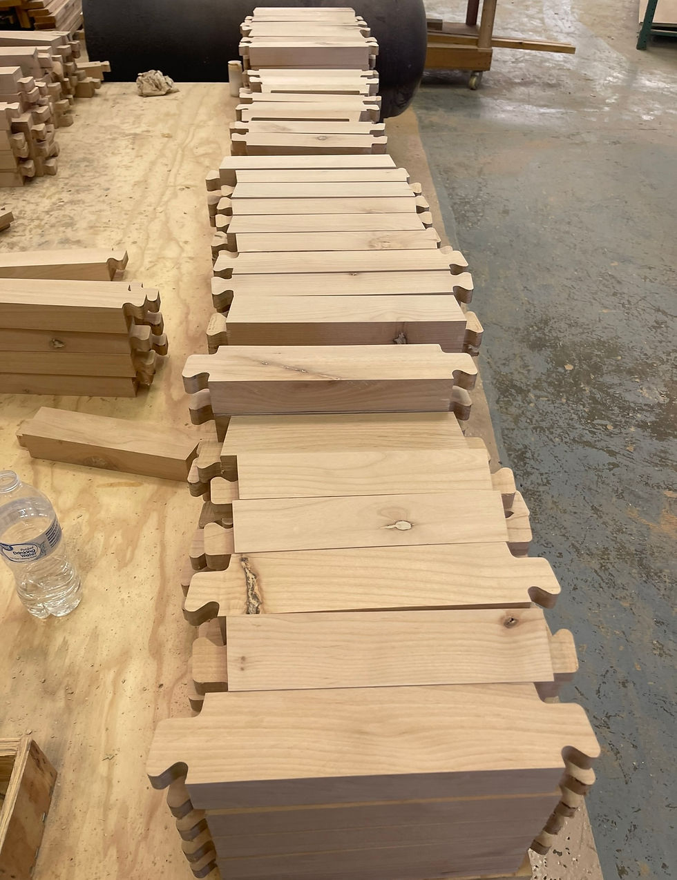 Chisum bartstool base horizontal stretcher ready for assembly