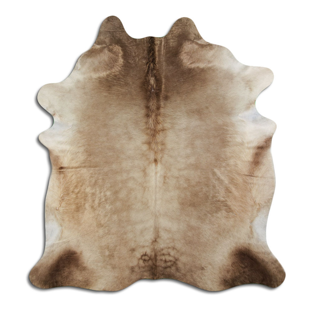 Cowhide Rug Dark Champagne Large