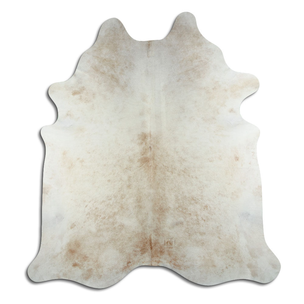 Cowhide Rug Light Beige Large