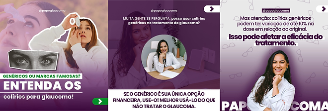 Carrossel colírios para glaucoma