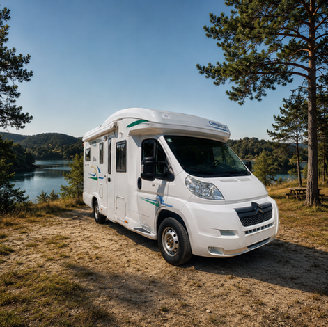 imagem de uma autocaravana chausson 