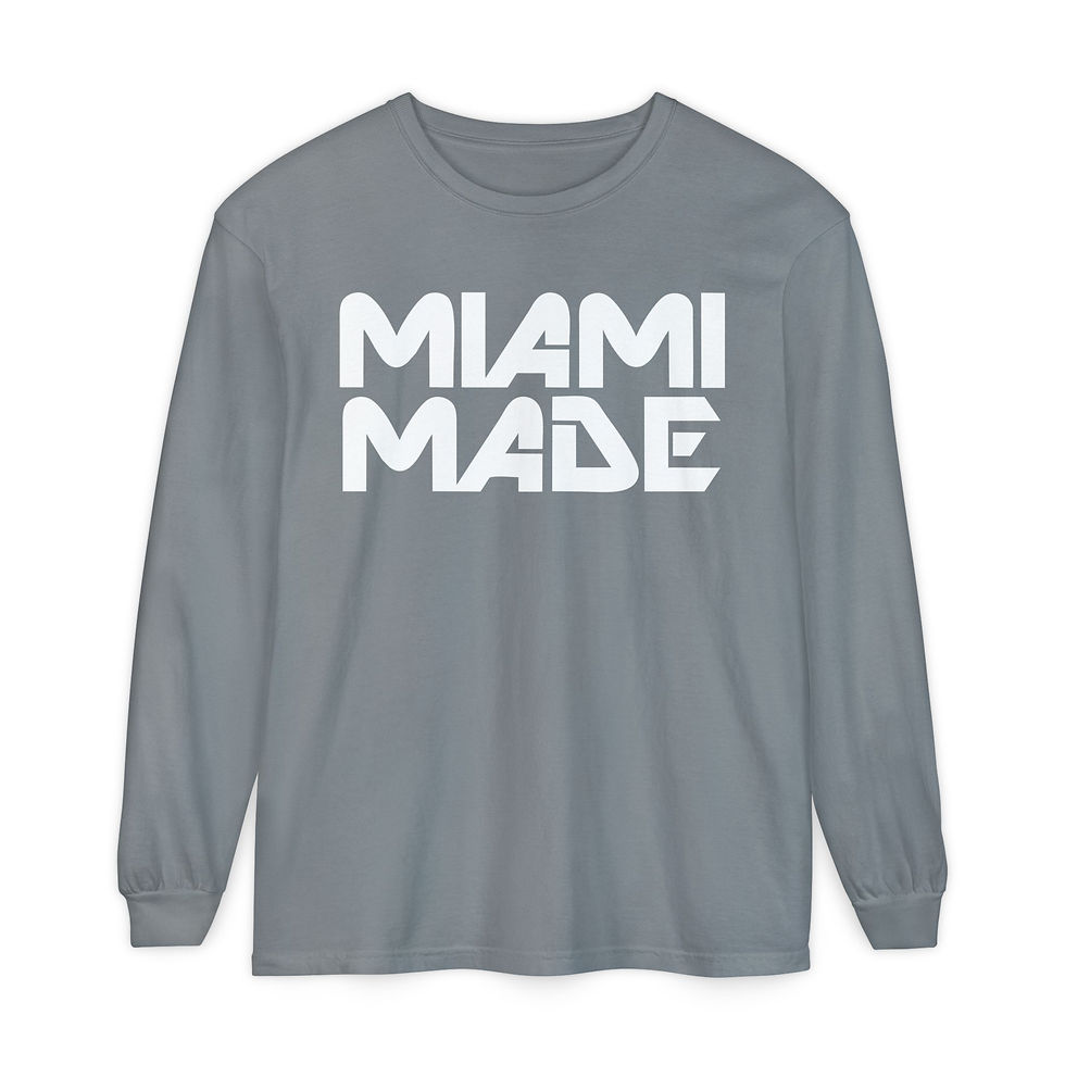 Thumbnail: Miami Made Long Sleeve Ivory Logo