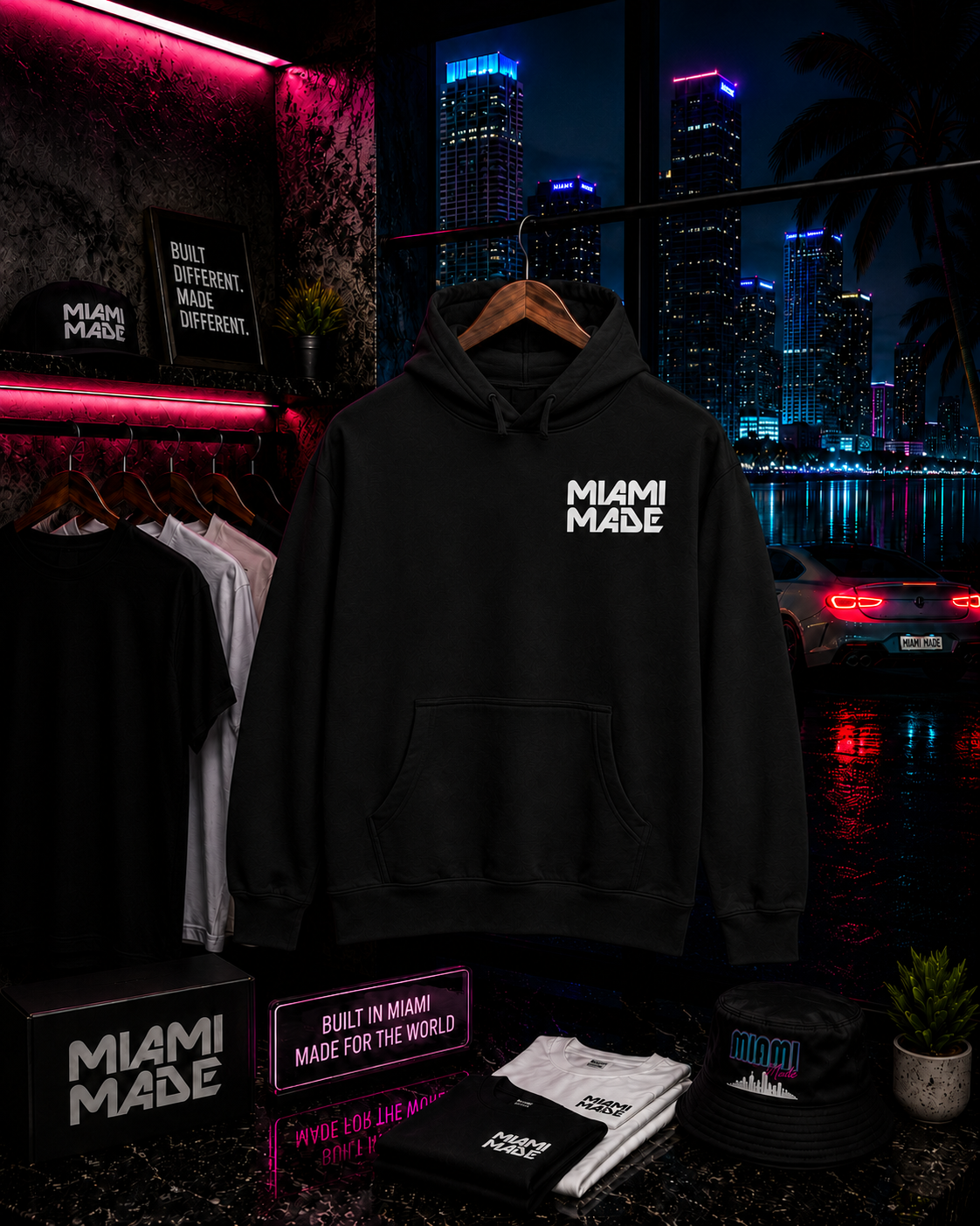 Miami Made Classic Hoodie Ivory City