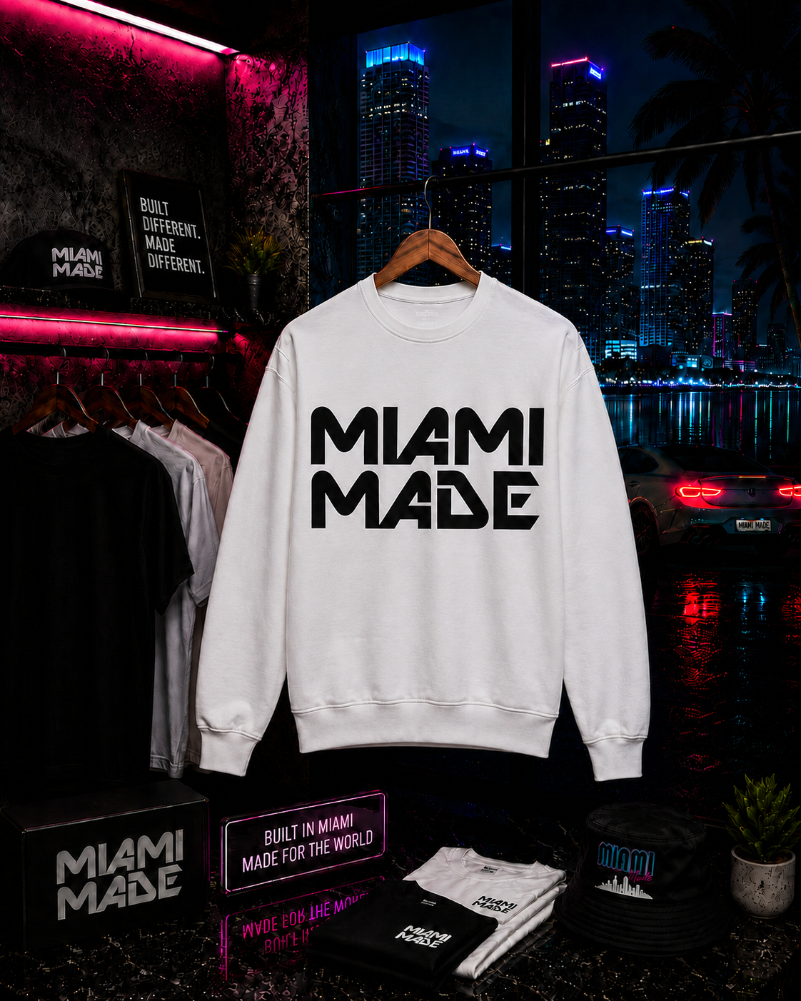 Miami Made Long Sleeve Onyx Logo
