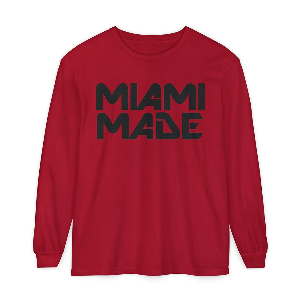 Thumbnail: Miami Made Long Sleeve Onyx Logo