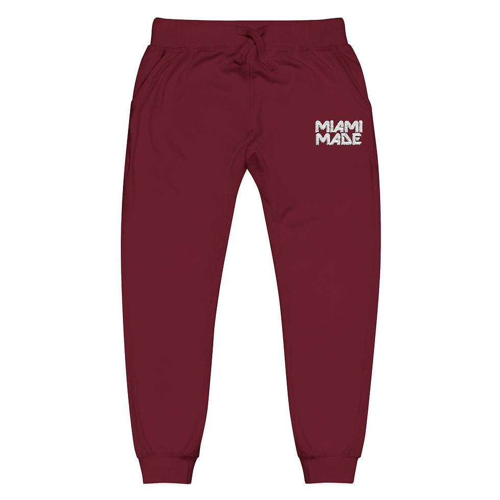 Thumbnail: Miami Made Embroidered Sweatpants Ivory Logo