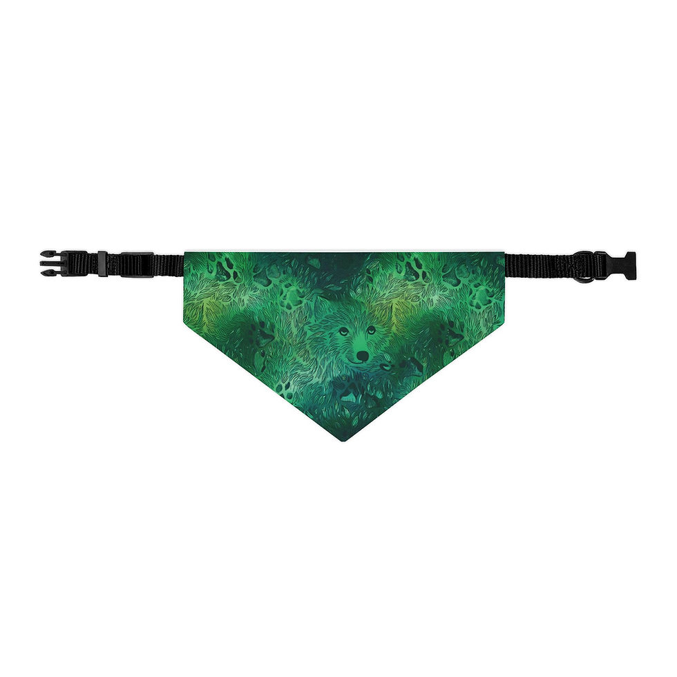 Thumbnail: Green Pet Bandana Collar