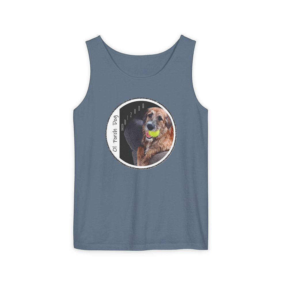 Thumbnail: Ol Porch Dog Unisex Tank Top, Cute Dog Apparel, Gift for Fans, Summer Essential