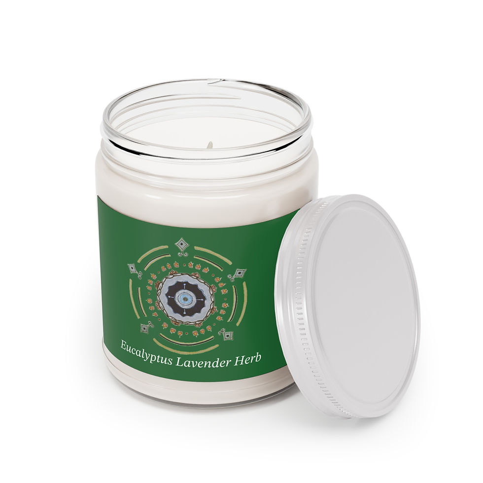 Thumbnail: Eucalyptus Lavender Herb Candles - Relaxing Aromatherapy, Self-Care Gift