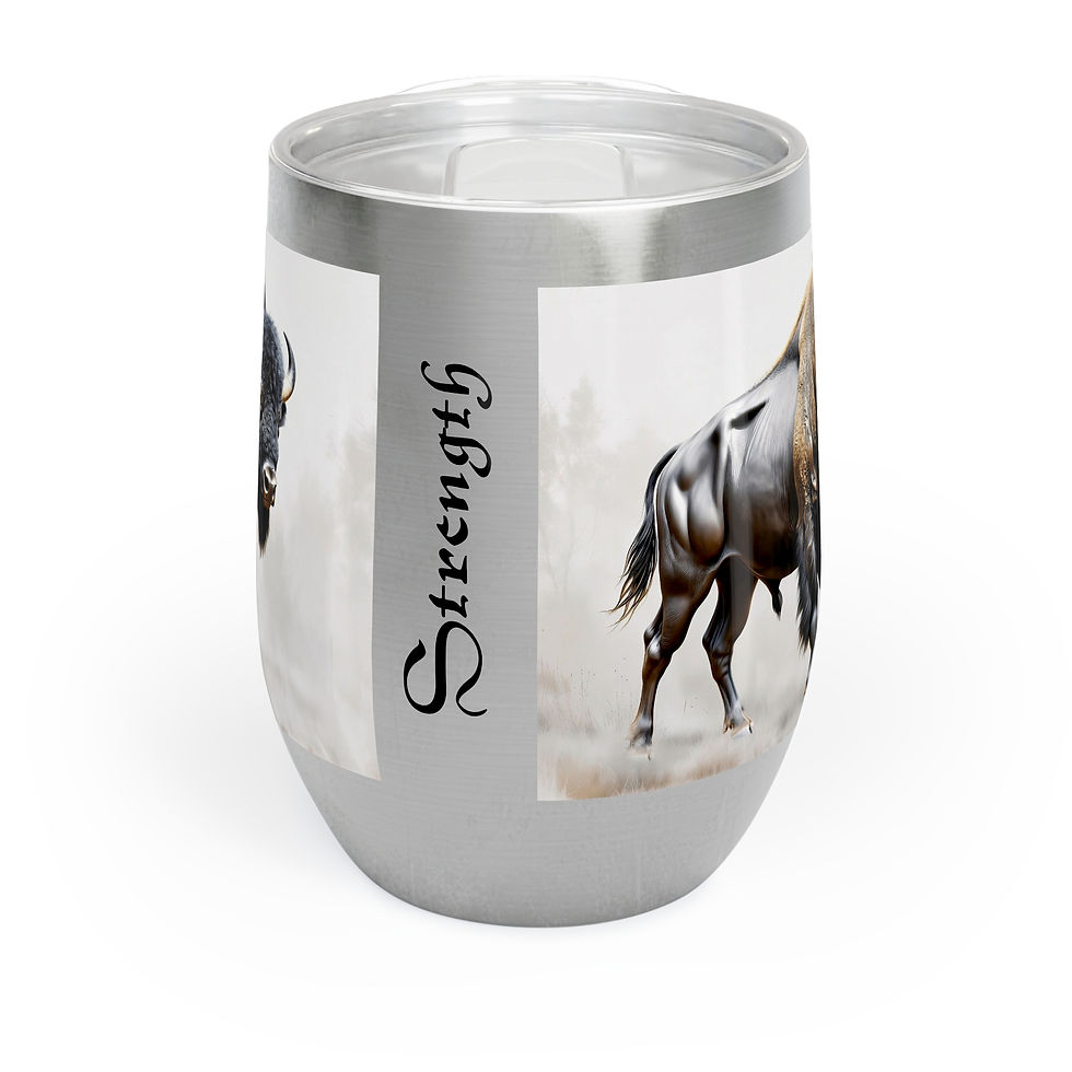 Thumbnail: Buffalo Strength Tumbler — Coffee, Water, Wine Cup