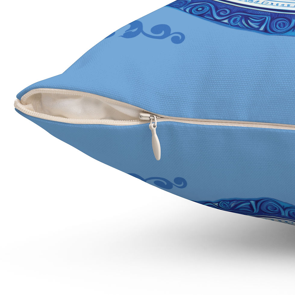 Thumbnail: Evil Eye - Spun Polyester Square Pillow