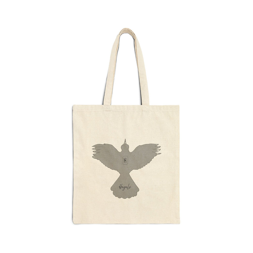 Thumbnail: Hagalz (Disruption) Rune Symbol Tote Bag- “Change”