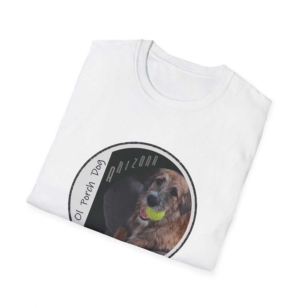 Thumbnail: Ol Porch Dog T-Shirt with design on front