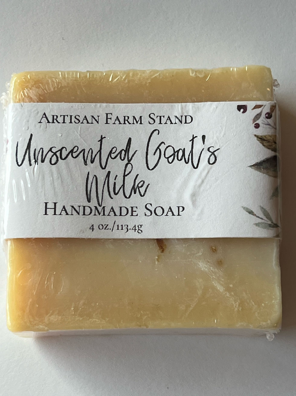 Unscented Goat’s Milk Bar Soap