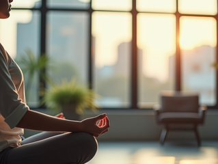 Mulher meditando