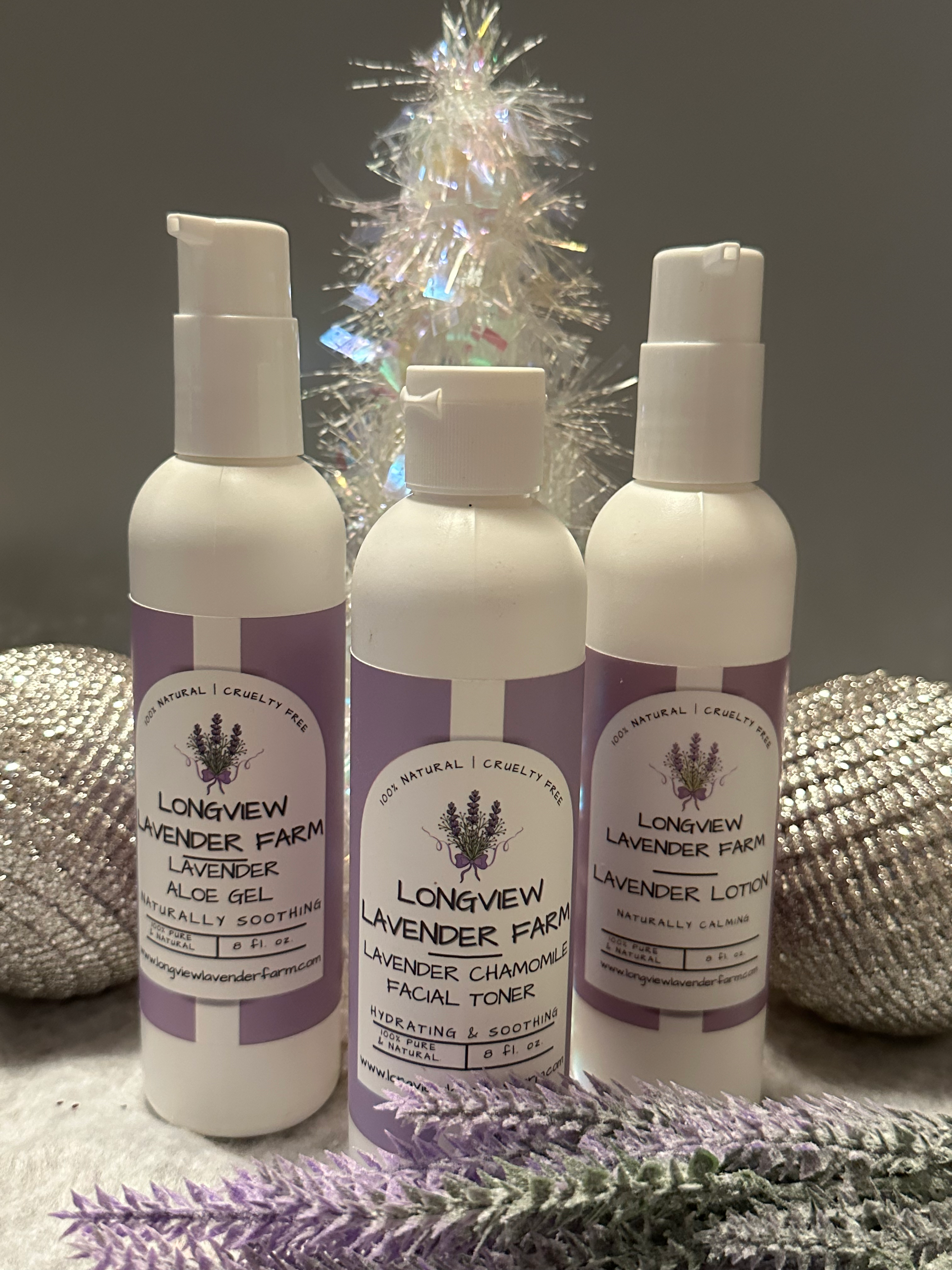 Lavender Aloe Gel, Facial Toner & Lotion