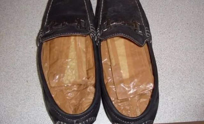 Sujeto escondía droga en la suela de sus zapatos