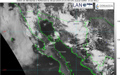 Se prevén lluvias de hasta 25 milímetros y ambiente caluroso para Sonora