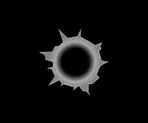 gangster bullet hole