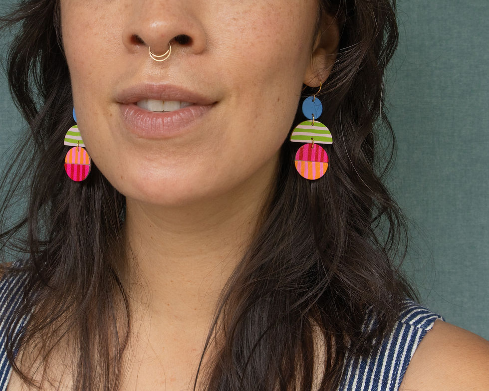 Thumbnail: Candy Stripes Earrings