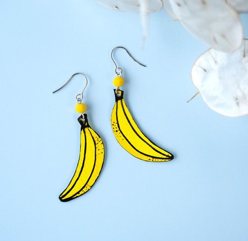 Banana Earrings! | Scandinazn