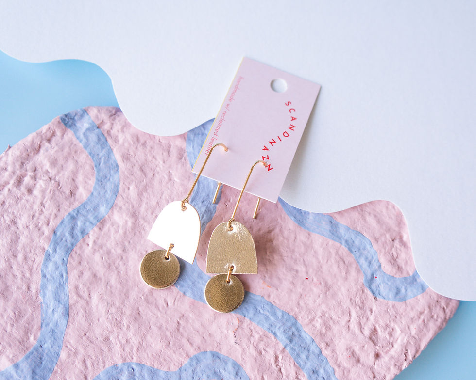 Thumbnail: Archlet Earrings - in Liquid Gold