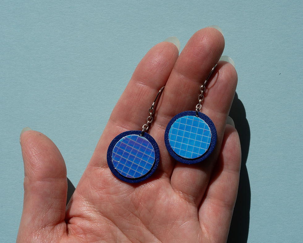 Thumbnail: Double-Sided Disco Ball Earrings