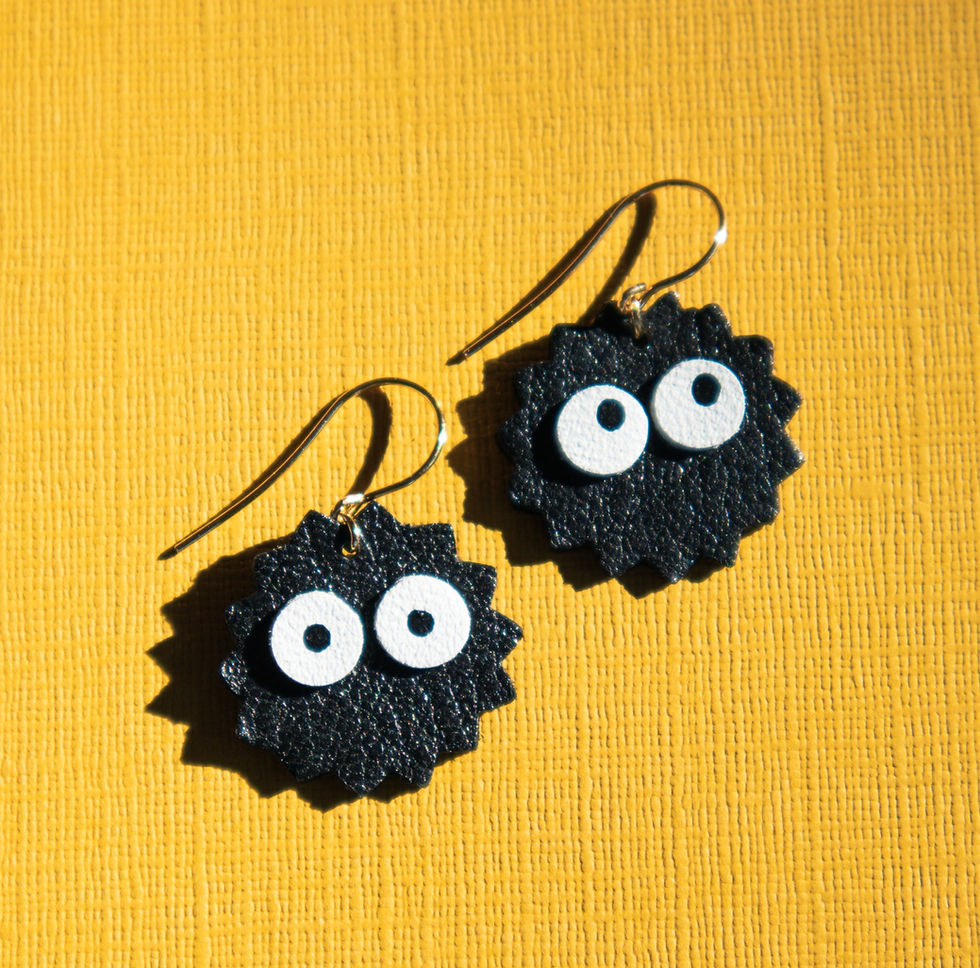 Thumbnail: Tiny Soot Sprite Earrings
