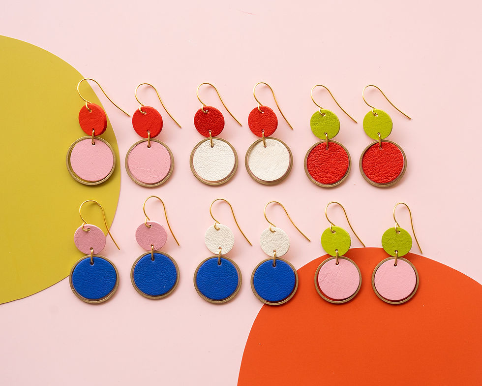 Regular 2-Tone Orbit Earrings