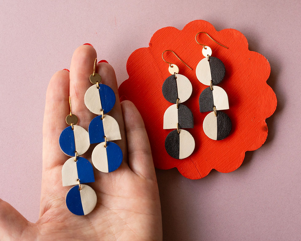 Reflections Earrings in Cream