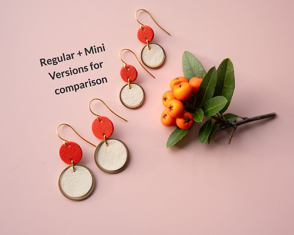 Thumbnail: Mini 2-Tone Orbit Earrings