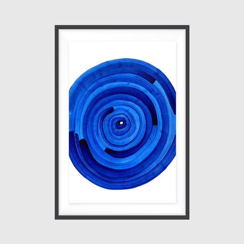 blue spiral III